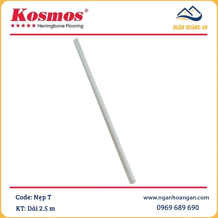 Phụ Kiện Nẹp Nhôm T Nối Tấm Ốp PVC Màu Bạc Dài 2.5m